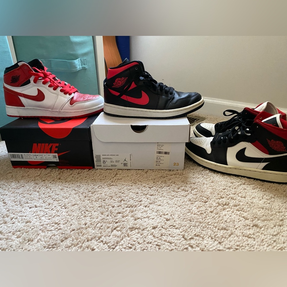 Nike Air Jordan Mids - Lot of 3